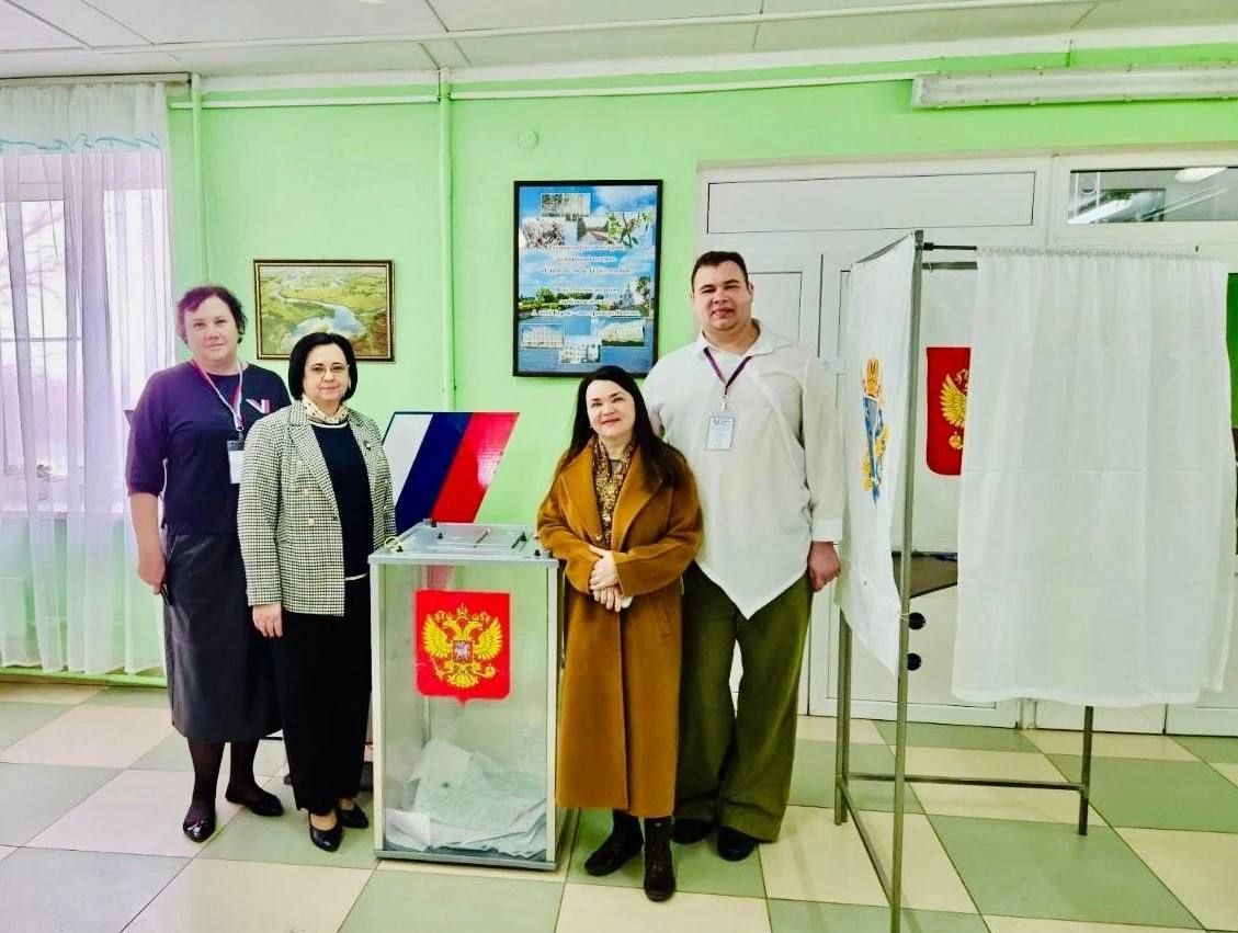 Наталья Пархоменко проголосовала на выборах президента Российской Федерации.