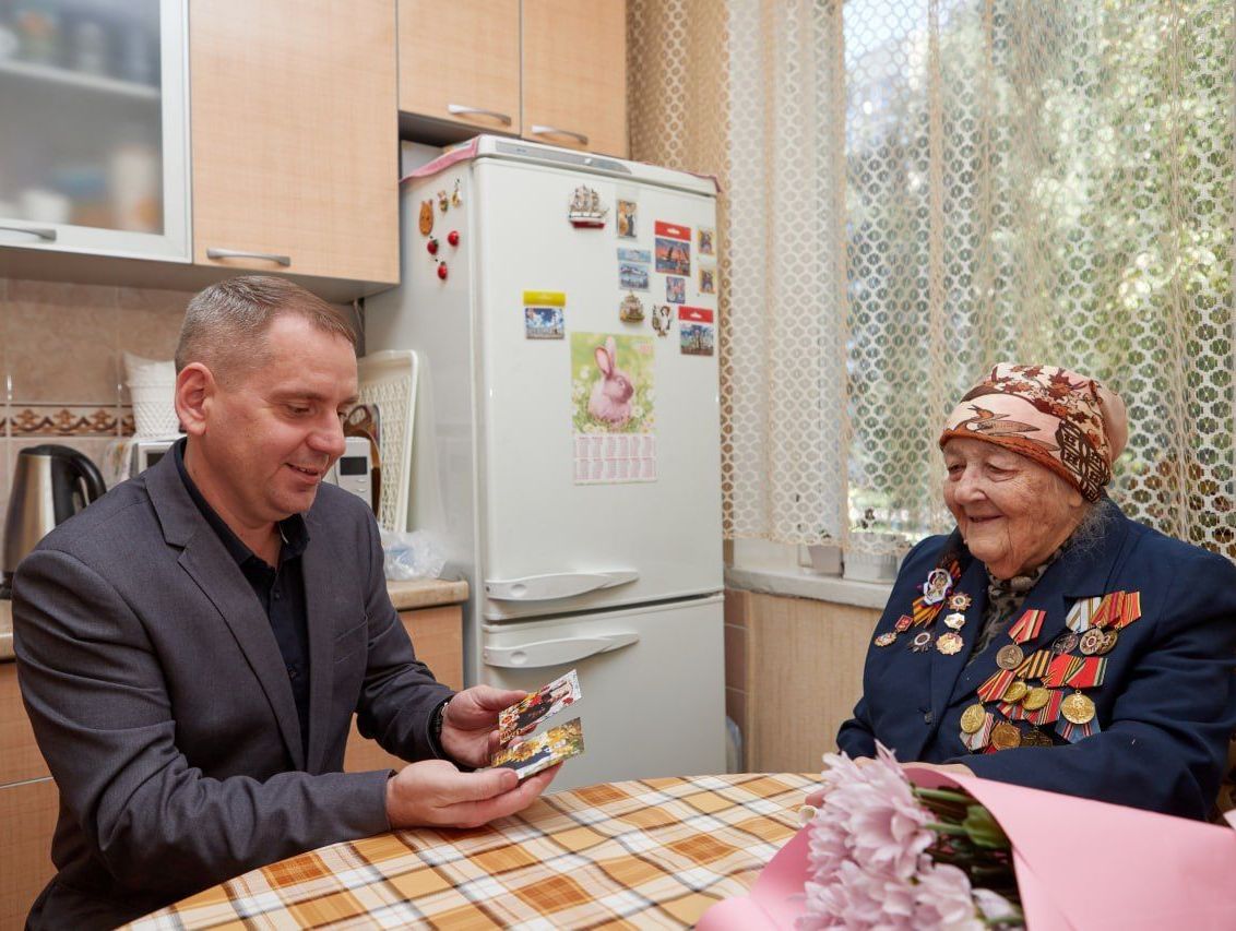 100-летний юбилей отмечает Анна Васильевна Волковская.