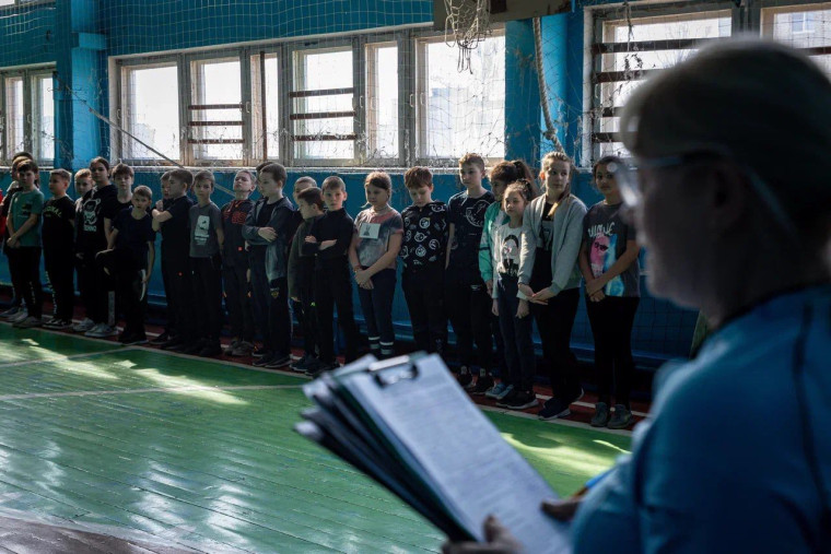 В школе № 28 Курска стартовал фестиваль ГТО.